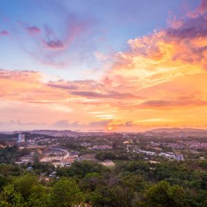 Sunset City Wide View